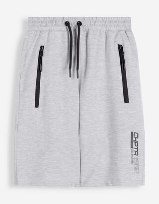 Bermuda  - Print - grau