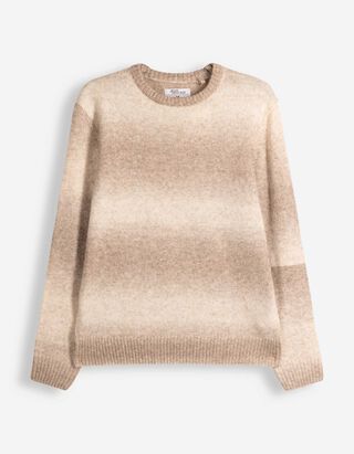 Pullover - Streifen - Beige