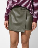 Minirock - G&uuml;rtel - dunkelgr&uuml;n