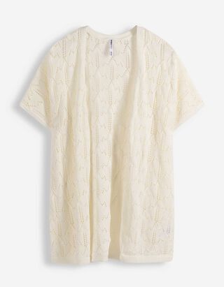 Vest - Katoenmix - wit