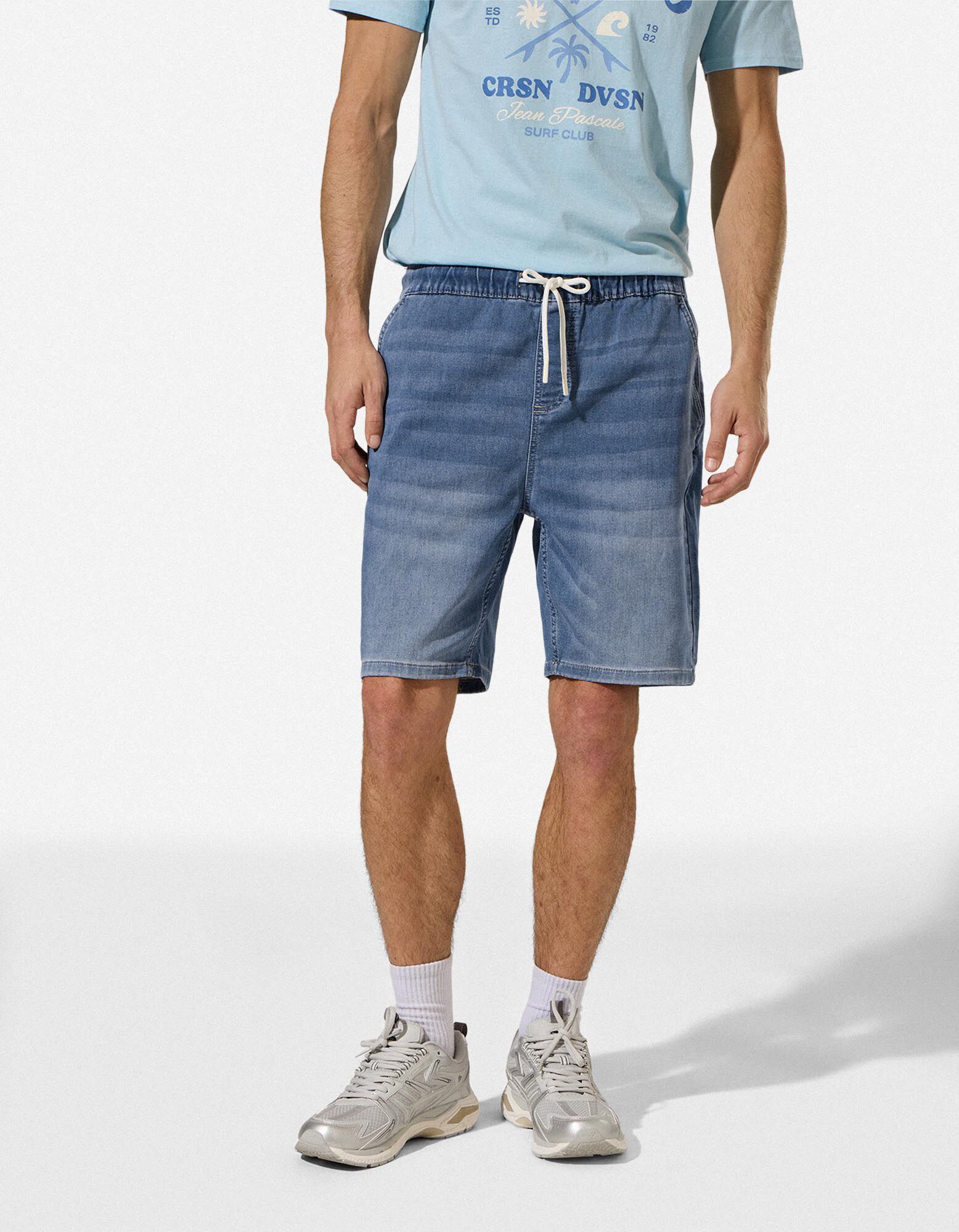 Džinsiniai &scaron;ortai - Jogger Fit - melynas