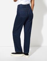 Džinsai - tamsiai mėlynas džinsinis audinys - tamsiai melynas