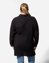 Bluse - Musselin - schwarz