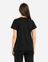 Marškinėliai - Apskrita iškirptė - juodas