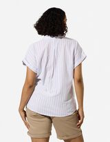 Blouse - Poche-poitrine - Bleu