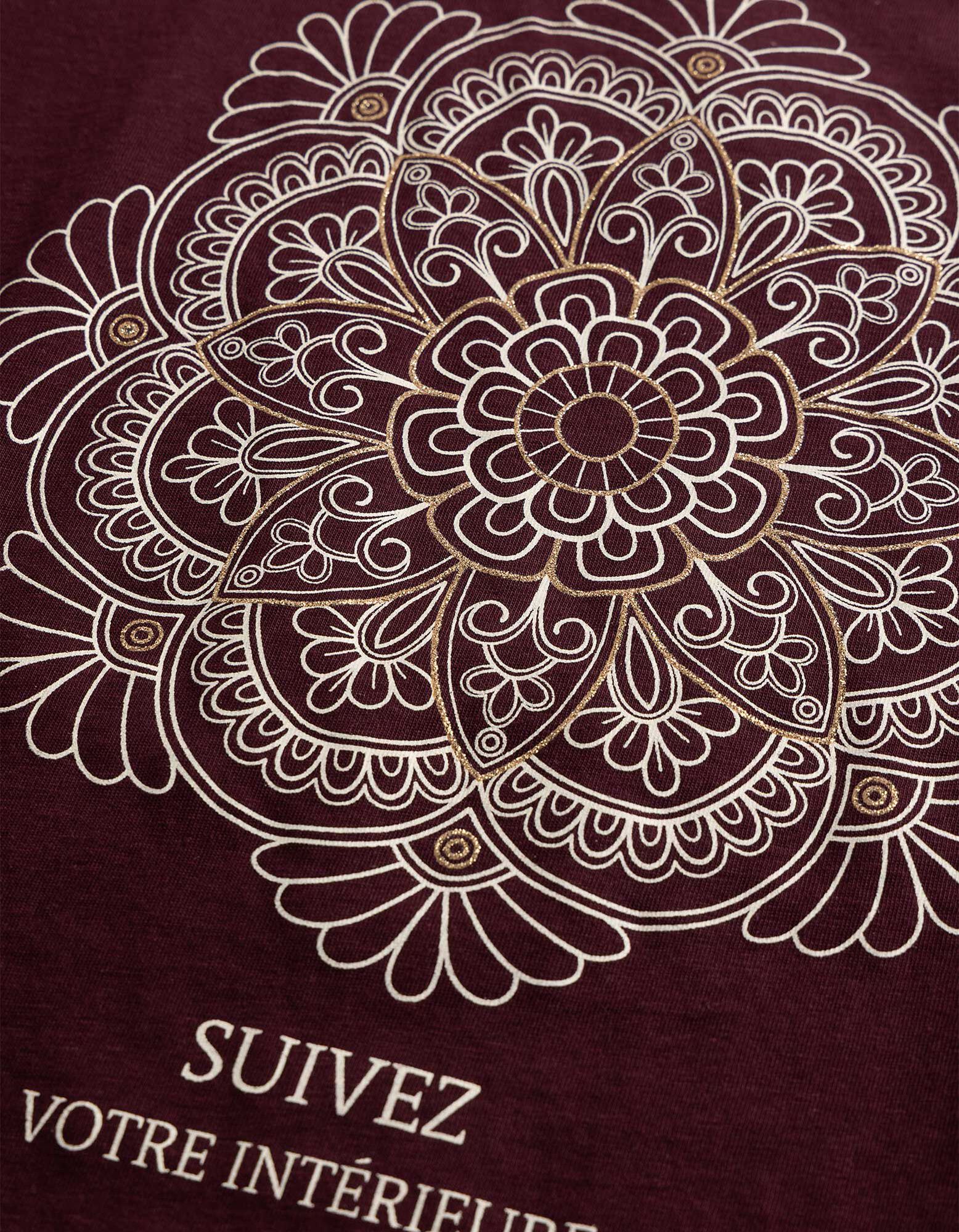 T-Shirt - Glitzerprint - Lila