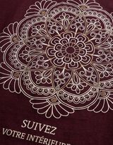 T-Shirt - Glitzerprint - Lila