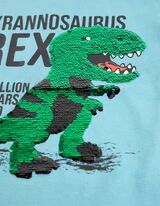 T-shirt - Dinozaur - jasny niebieski