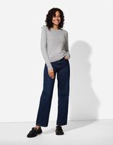 Pleteni pulover - Ukrasna dugmad - sivo