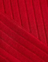 Langarmshirt - Asymmetrisch - rot