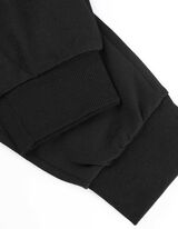 spodnie joggingowe - naszywka z logo - czarny