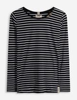 Tričko s dlouhým rukávem - Ozdobné knoflíky - cerná