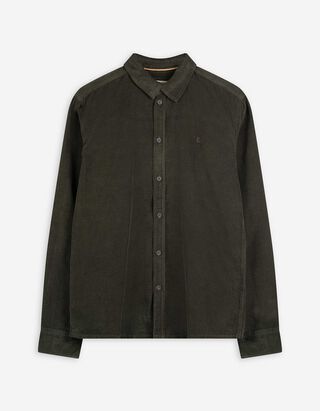 Košile - Manšestr - tmave zelena