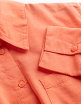 Hemdbluse - Hemdkragen - hellrot