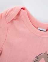 Bodi kratkih rukava - Print - ruzicasta