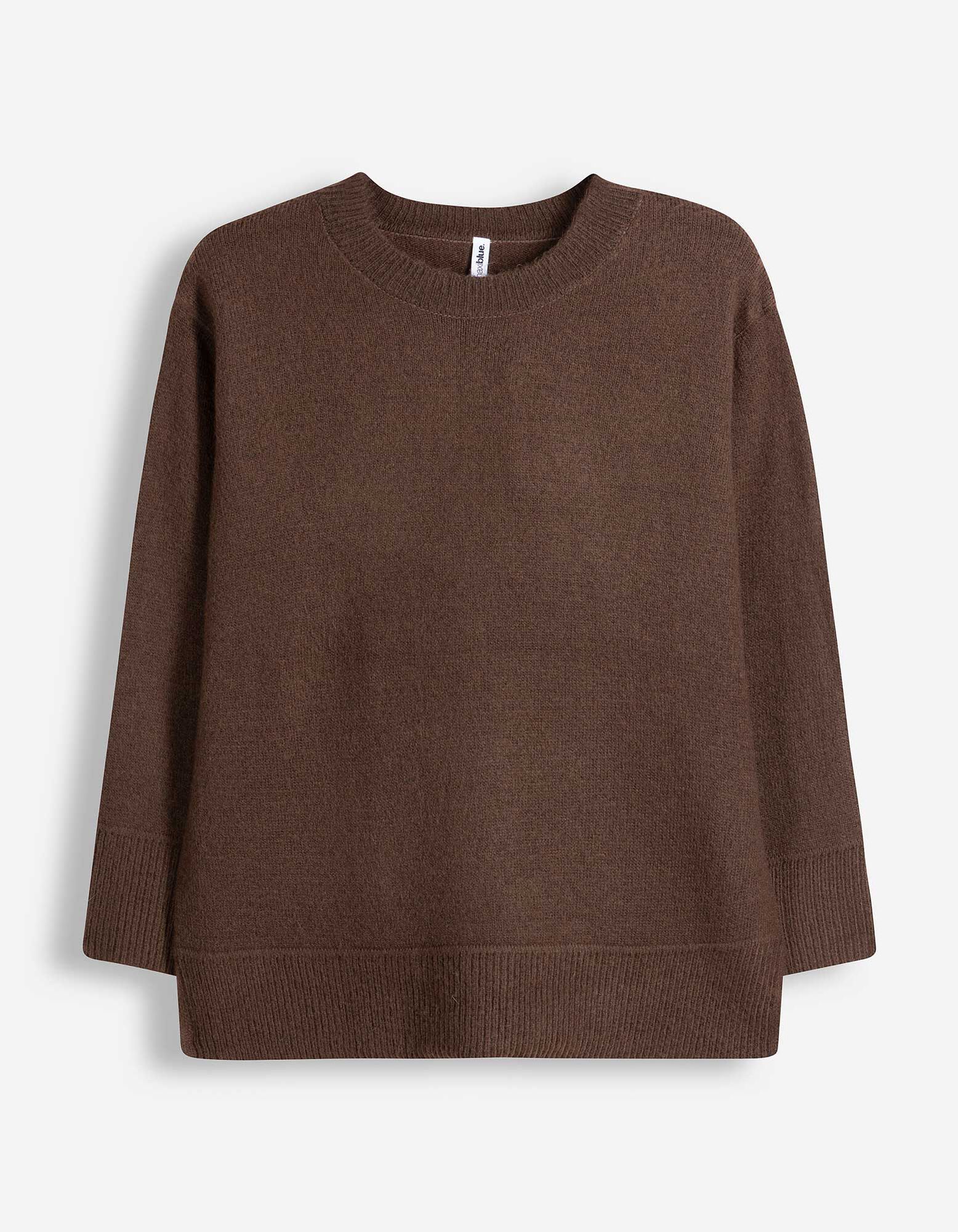 Trui - Ronde hals - bruin