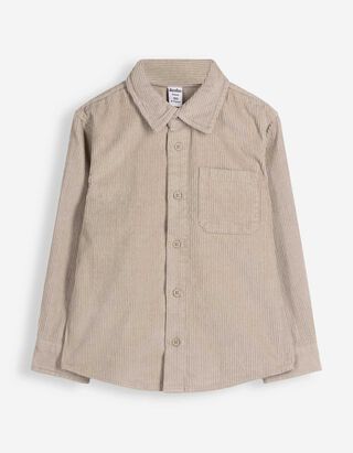 Hemd - Cord - Beige