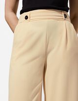 Hose - Elastischer Verschluss - hellgelb