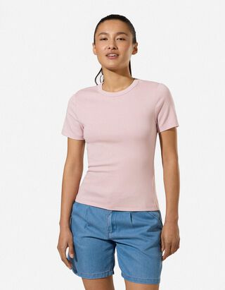 T-Shirt - Modal-Anteil - Rosa