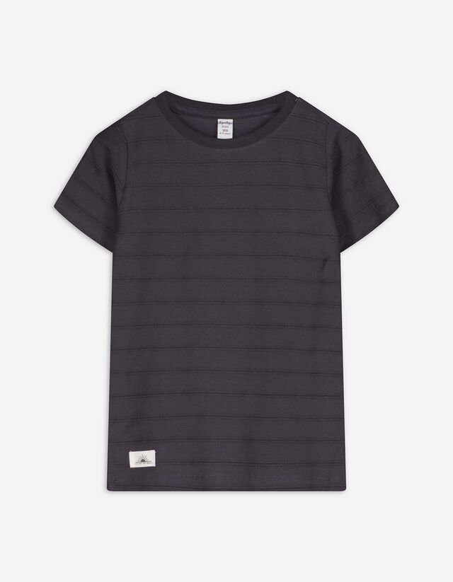 T-Shirt - einfarbig - dunkelgrau