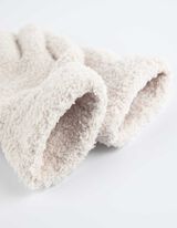 Rukavice - Plyš - bezova