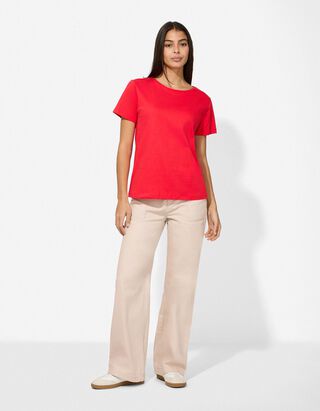 Hose - Wide Fit - wei&szlig;