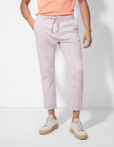 Chinohose - Leinen-Mix - beige