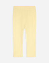 Leggings - Texture côtelée - Jaune clair