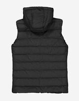 Gilet trapuntato - Cappuccio - nero