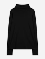 Langarmshirt - Modal-Anteil - schwarz