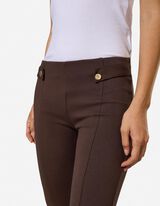Leggings - Viskose-Anteil - Dunkelbraun