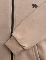 Sweatjacke - Oversized Fit - Taupe