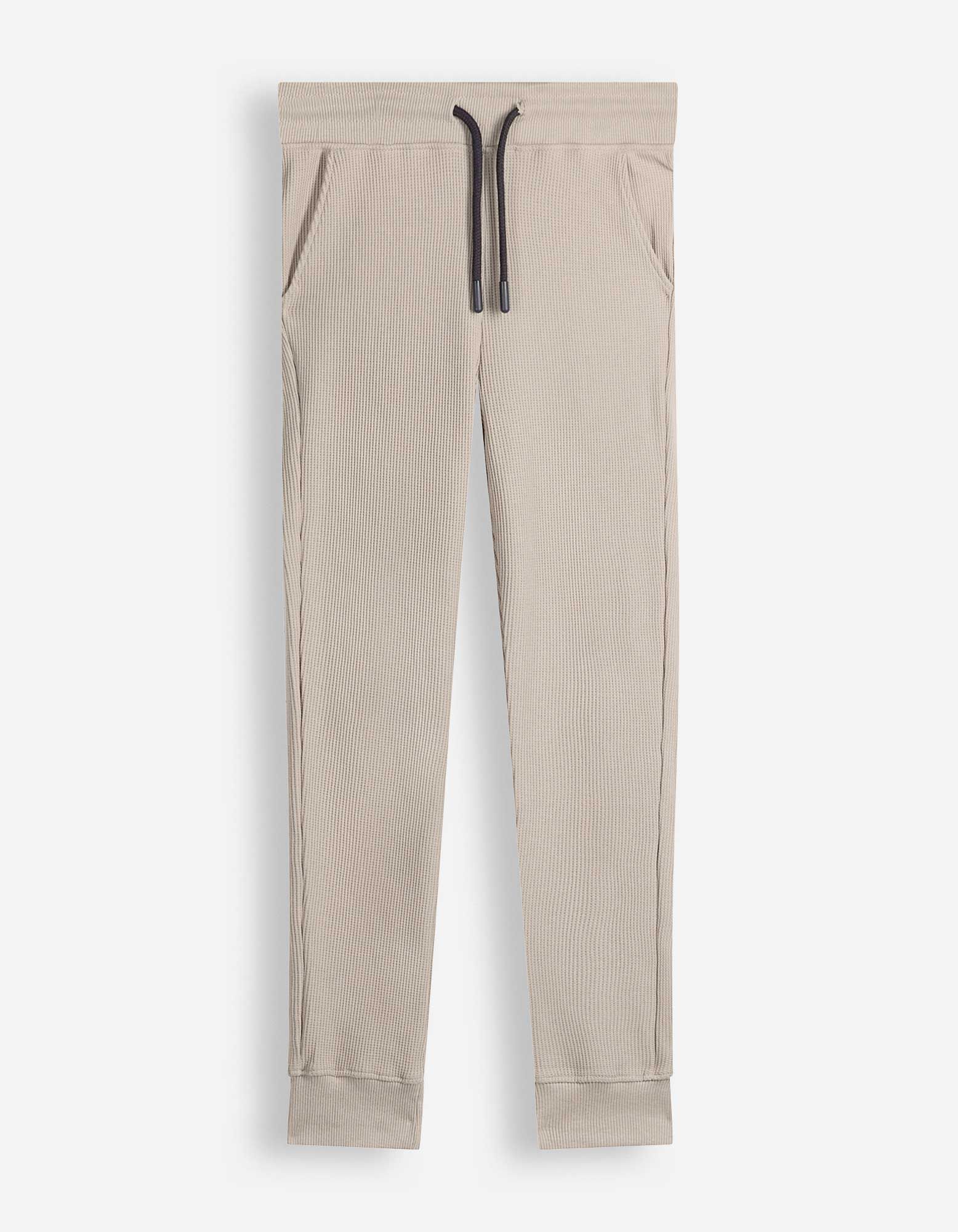 Sweater en broek set - Wafelstructuur - Beige