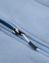 Sweatjacke - Kangurutasche - hellblau