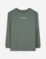 Langarmshirt - Oversized Fit - dunkelgrün