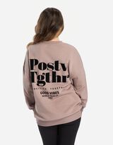 Trikotažinis megztinis - Atgalinis atspaudas - smelio spalvos