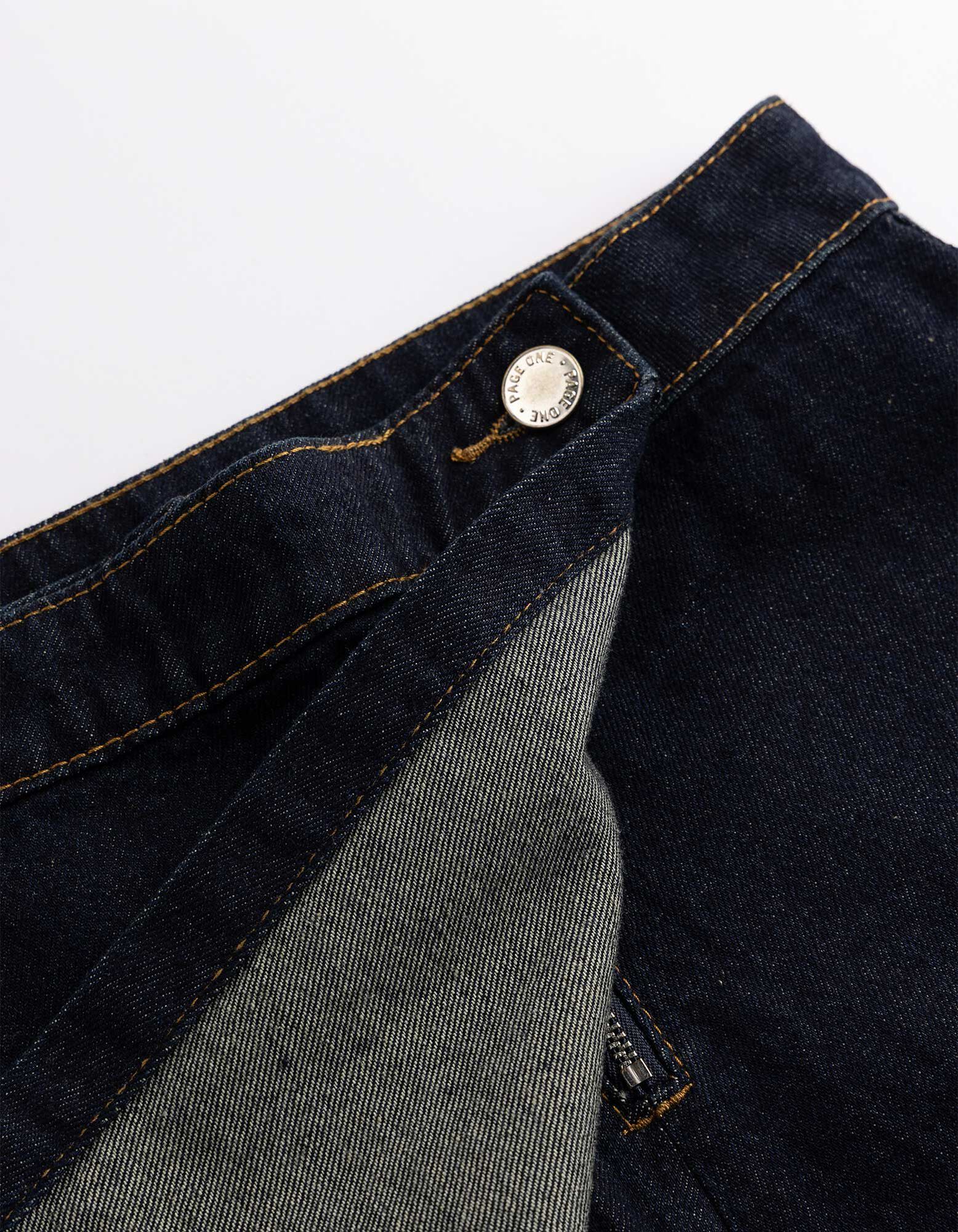 Skort - donkerblauw denim - Donkerblauw