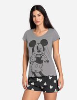 pidžama set od majice i &scaron;ortsa - Miki Maus - tamno-plava