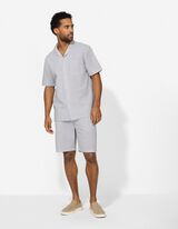 Overhemd - Seersucker - lichtgroen