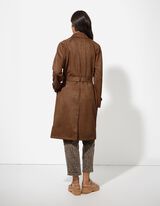 Lietpaltis - Mink&scaron;ta medžiaga - rudas