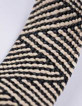 Gürtel - gemustert - schwarz