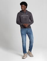 Felpa con cappuccio - Oversized Fit - grigio scuro