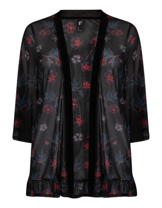 Damen Transparentes Shirt mit floralem Muster