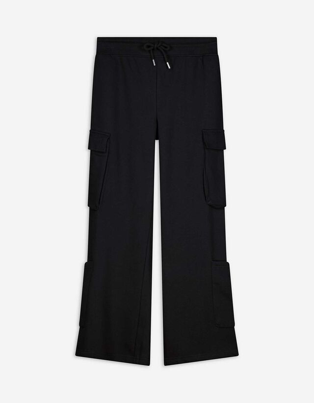 Cargohose - Elastischer Bund - schwarz
