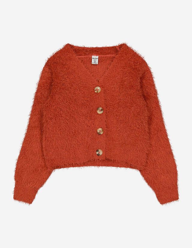 Cardigan - corto - rosso scuro