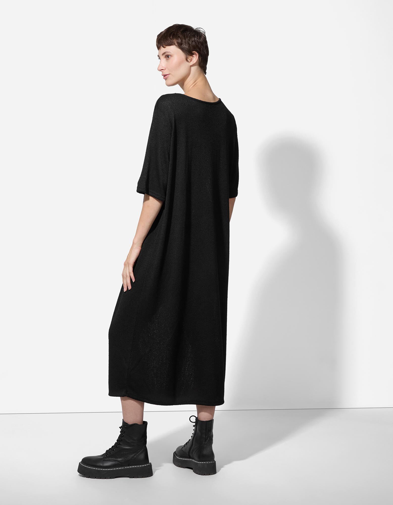 Kleid - Wadenlang - Schwarz