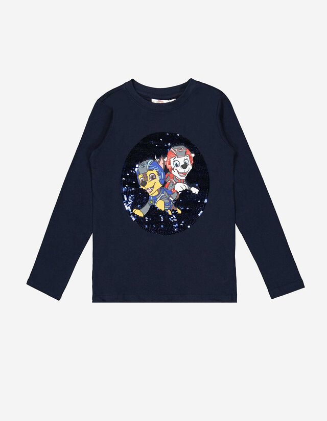 Jungen Langarmshirt - Wendepailletten