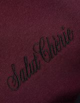 Bluză de trening - Mâneci balon - Mov inchis