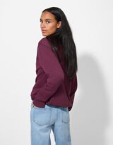 Bluză de trening - Regular Fit - Mov inchis