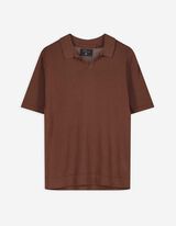 Poloshirt - Breigoed - donkerbruin